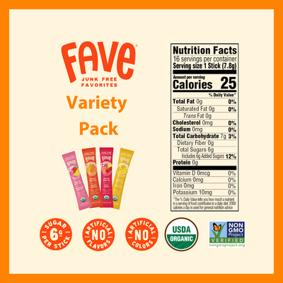 Organic Drink Mix - Variety Pack 16ct