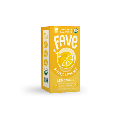 Fave Organic Drink Mix Lemonade 10ct