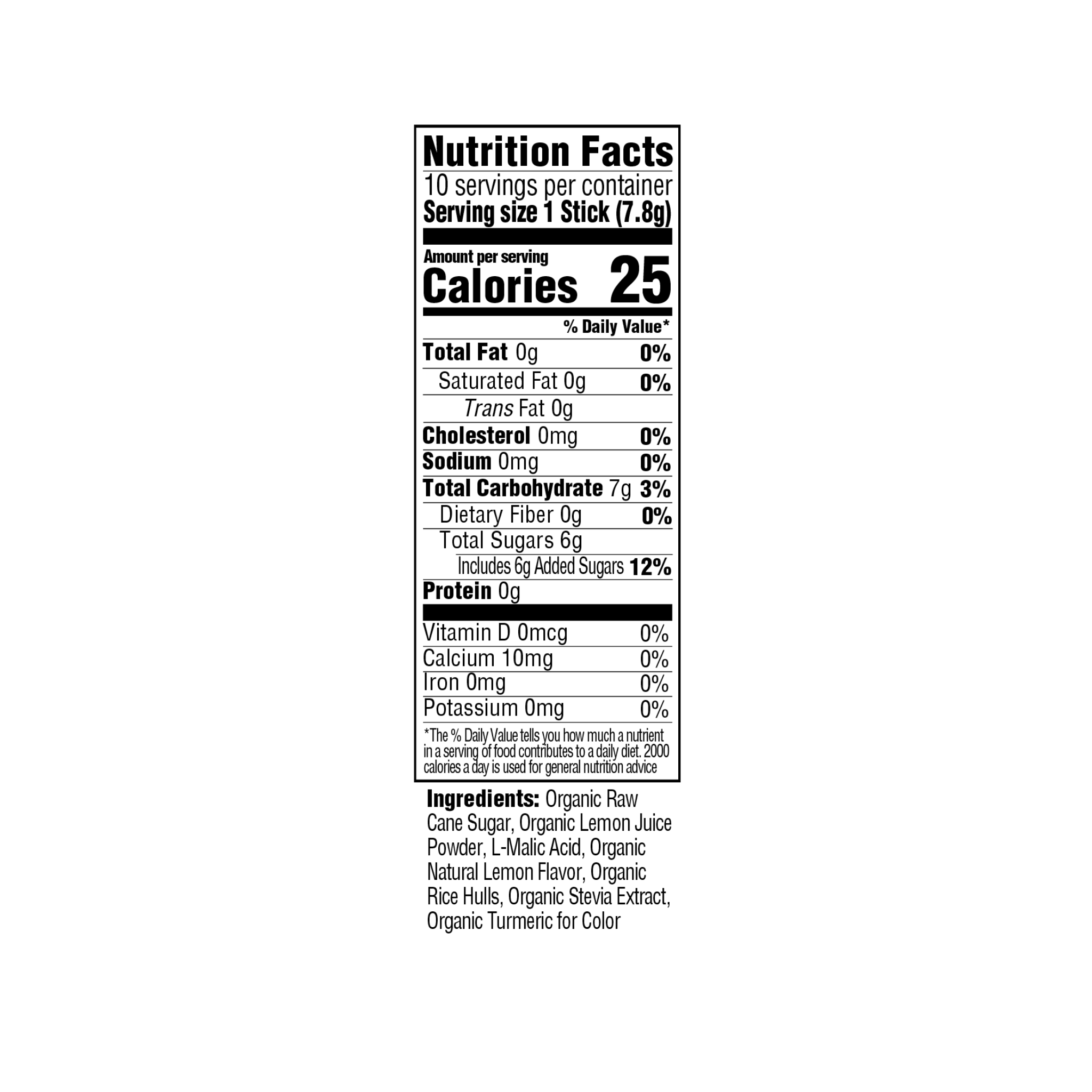 Fave Organic Drink Mix Lemonade 10ct