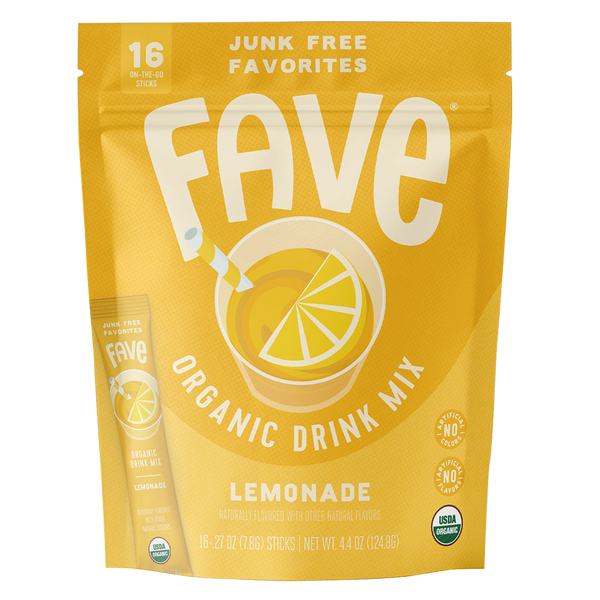 Organic Drink Mix - Lemonade 16ct – Fave