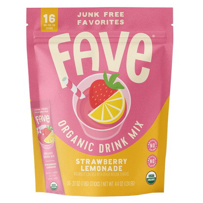 Organic Drink Mix - Strawberry Lemonade 16ct