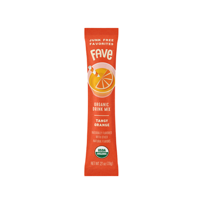 Fave Organic Drink Mix Tangy Orange 10ct